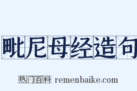 毗尼母经造句是什么意思的图片